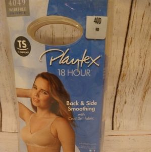 Size 40D wirefree Playtex Bra Nude color
